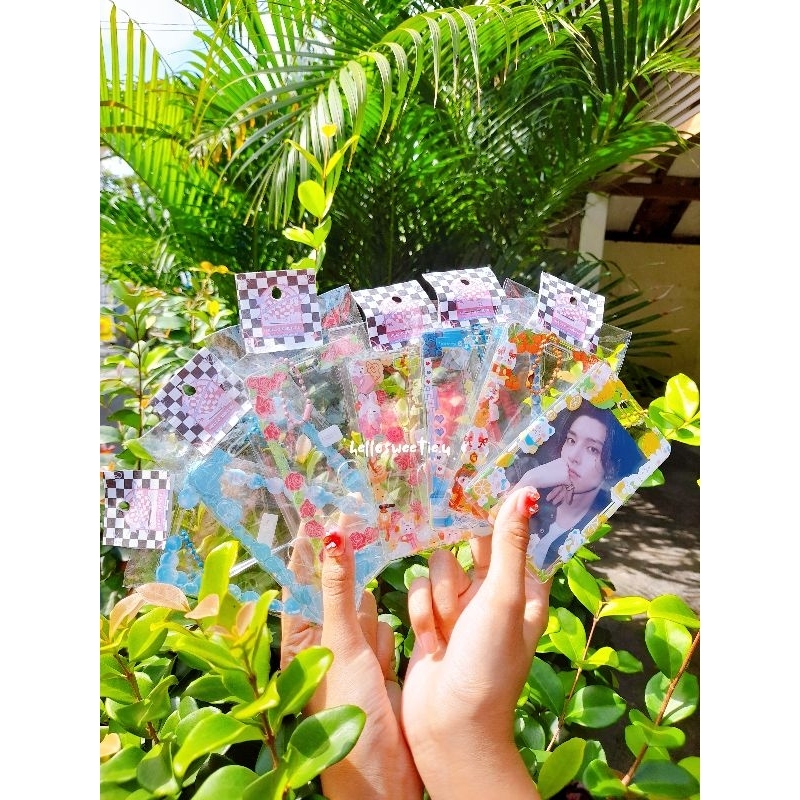 

PHOTOCARD HOLDER ACRYLIC DECO CUTE | CAHOL ACRYLIC DECO | ID CARD ACRYLIC DECO | AKRILIK KARTU BENING DECO