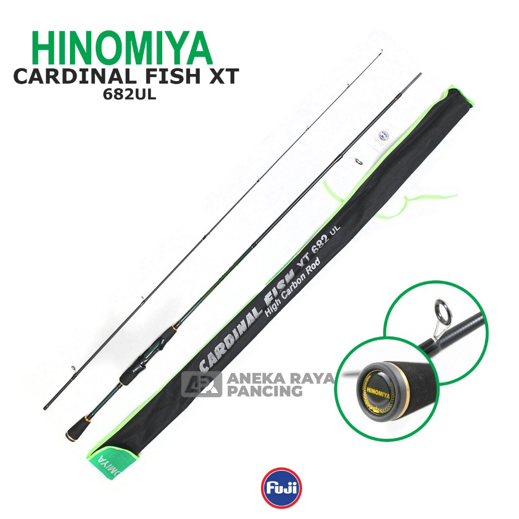 JORAN HINOMIYA CARDINAL FISH XT 682 UL / Joran Panjang 204cm / Joran Ultraloght / Joran Cumi / Joran