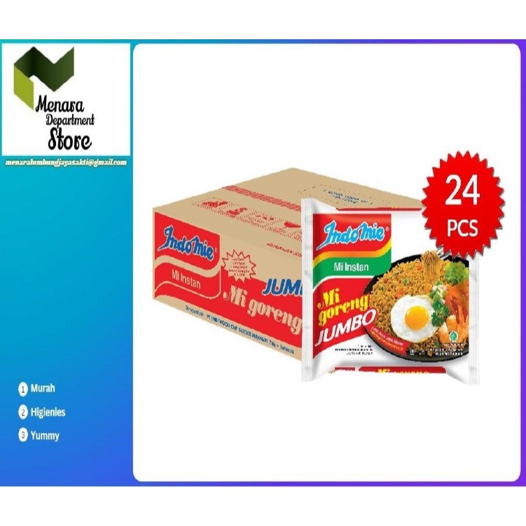 Mie Instant INDOMIE GORENG JUMBO - ( Harga 1 DUS )