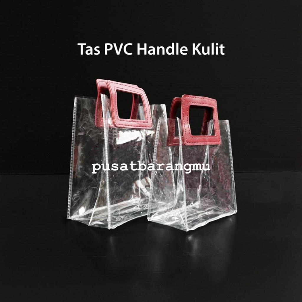 

[ISI 5] Tas PVC Handle Kulit Hampers Transparan Wedding Nikahan Wisuda Ulang Tahun Kado Goodie Bag Suvenir