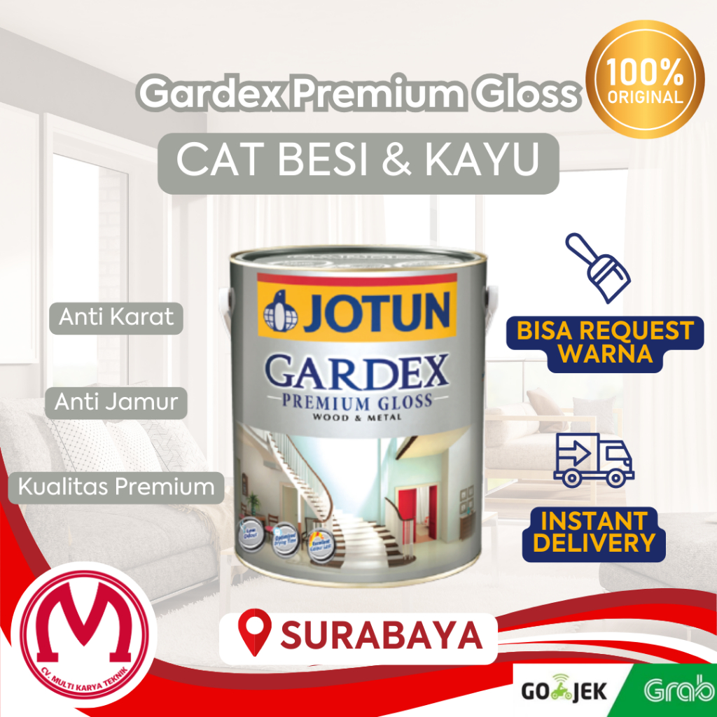 Jotun Gardex Premium Gloss Cat Minyak Untuk Besi dan Kayu 5L