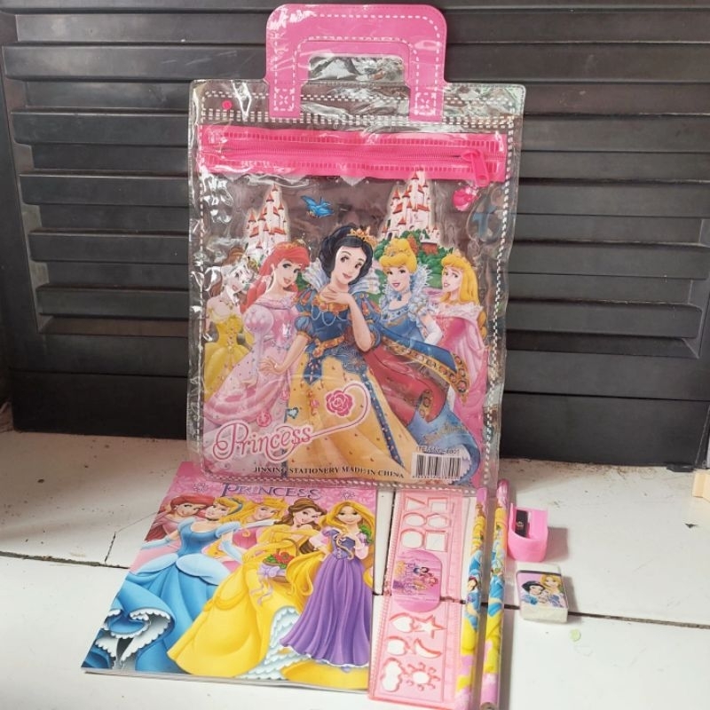 

Preloved tas princess set alat tulis