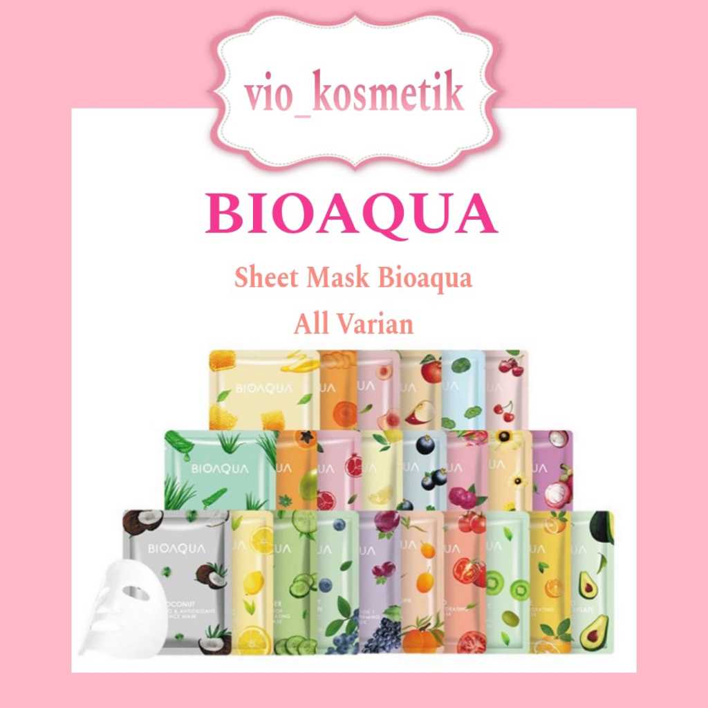 MASKER BIOAQUA / SHEET MASK BIOAQUA BPOM