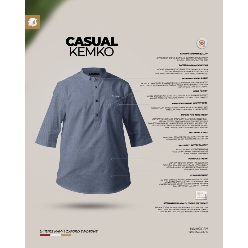 KEMKO CASUAL 3/4 SAMASE U115P