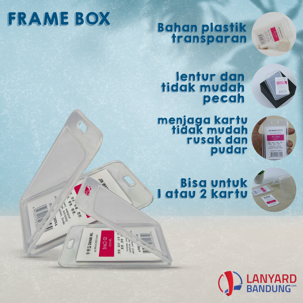 

FRAME BOX / card holder transparan box tutup / casing idcard / frame kartu id card