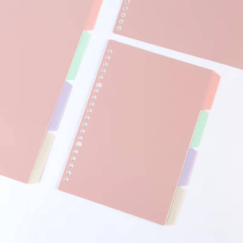 

Tab Divider A5 B5/ Pembatas Buku Binder Plastik PP Dividers Pastel
