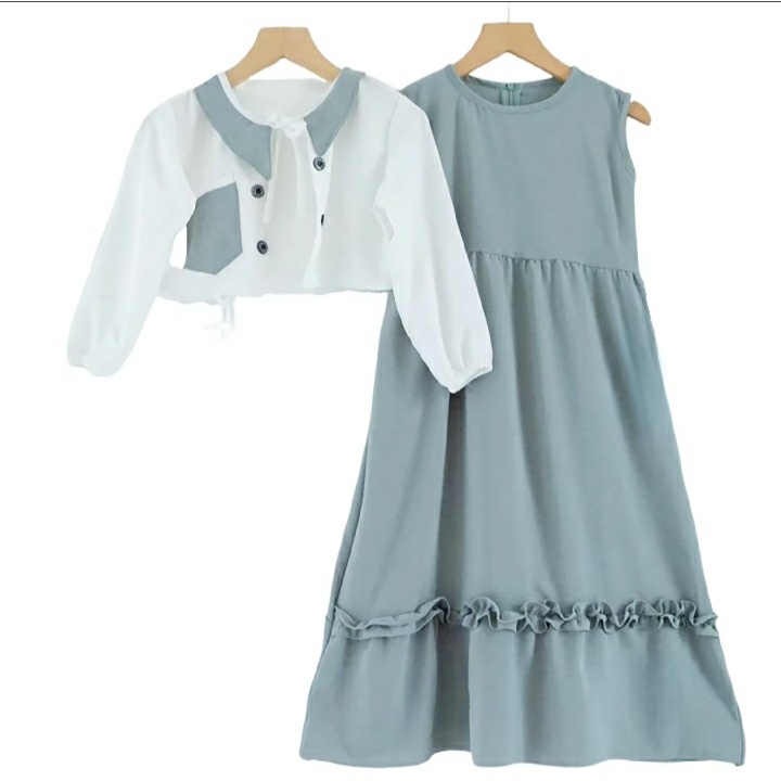 INARA SET KIDS CRINKLE / BAJU SETELAN ANAK PEREMPUAN INNER DAN OUTER