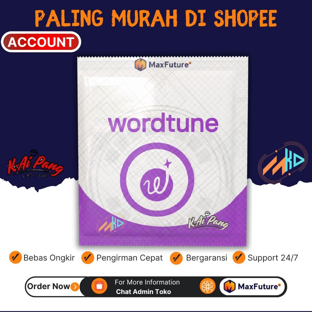 KLAIM KUPON WORDTUNE | WORDTUNE SHARING ACCOUNT