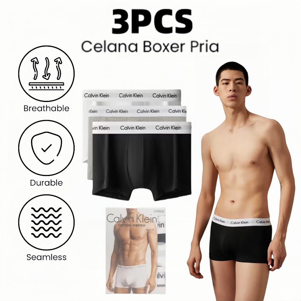 100%ORI Calvin Klein Pakaian Dalam Pria Celana dalam asli autentik