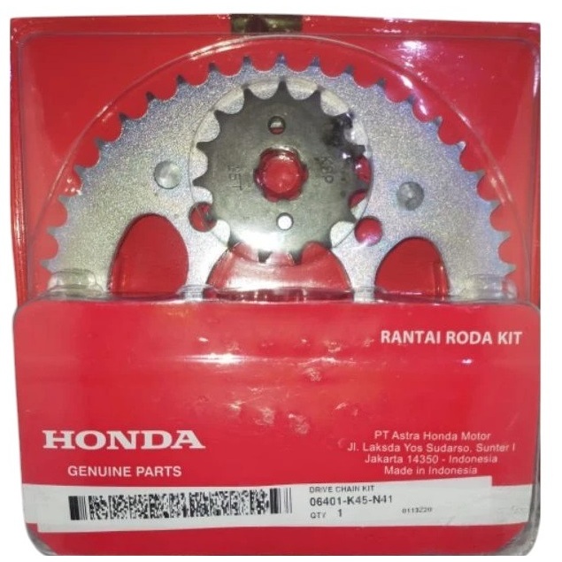 Gearset Girset Rantai Roda CBR150R CBR 150R LED Asli Ori 06401K45N41