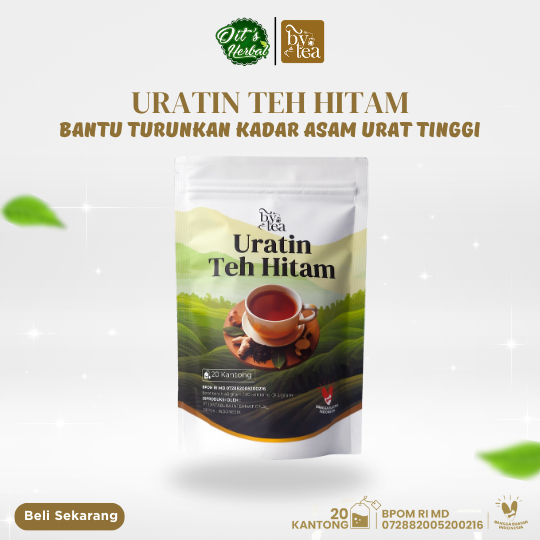 

Byetea Teh Hitam Uratin - Teh Herbal Alami untuk Menurunkan Asam Urat & Meredakan Nyeri Sendi