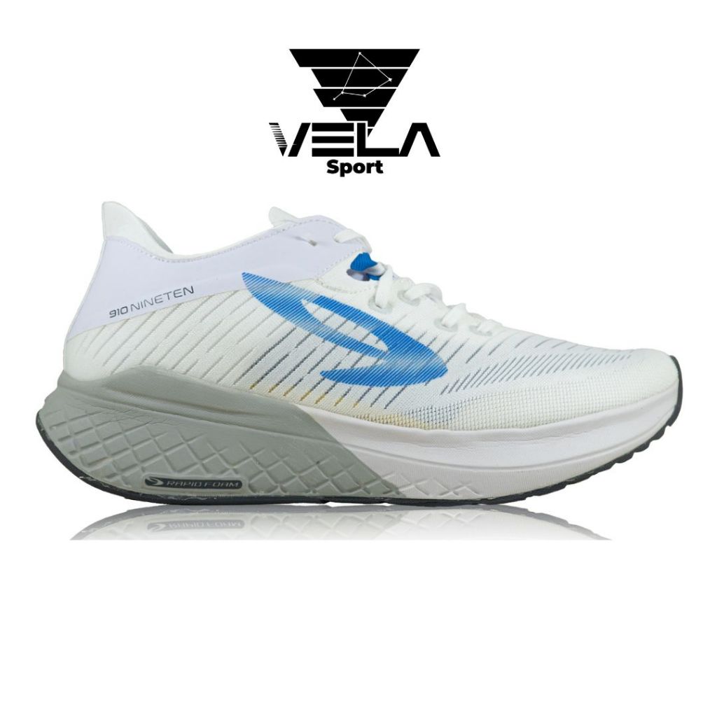 910 NINETEN SEPATU LARI HANNA PUTIH/BIRU