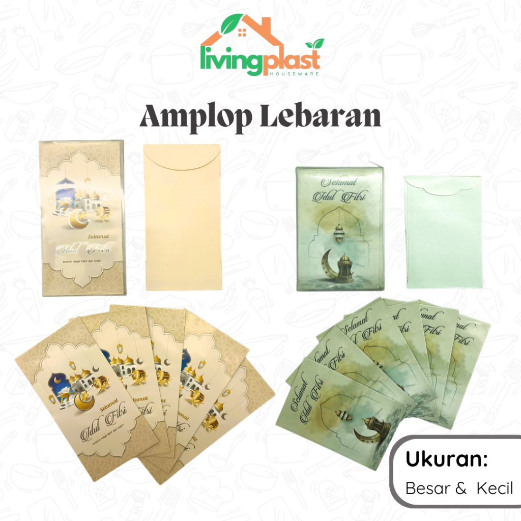

Amplop Lebaran Besar Kecil / Amplop Hari Raya / Angpau Idul Fitri / Ampao Lebaran / Amplop Uang