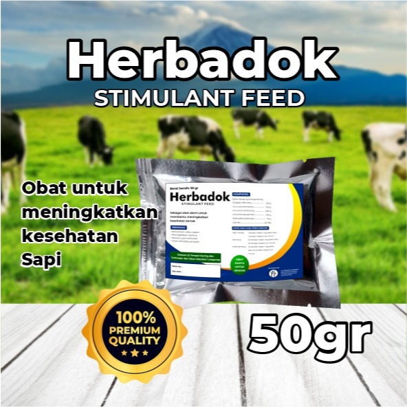 Herbadok Obat Herbal Sapi & Kambing - Meningkatkan nafsu makan ternak