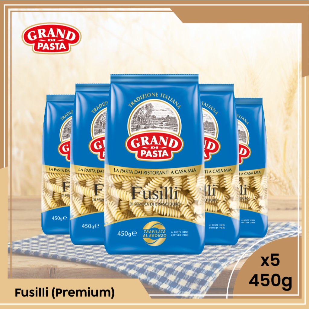

COMBO FUSILLI GRAND DI PASTA - 5 pcs