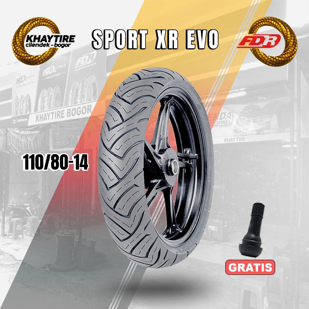 Ban Depan Motor AEROX FDR SPORT XR EVO 110/80 Ring 14 Tubeless