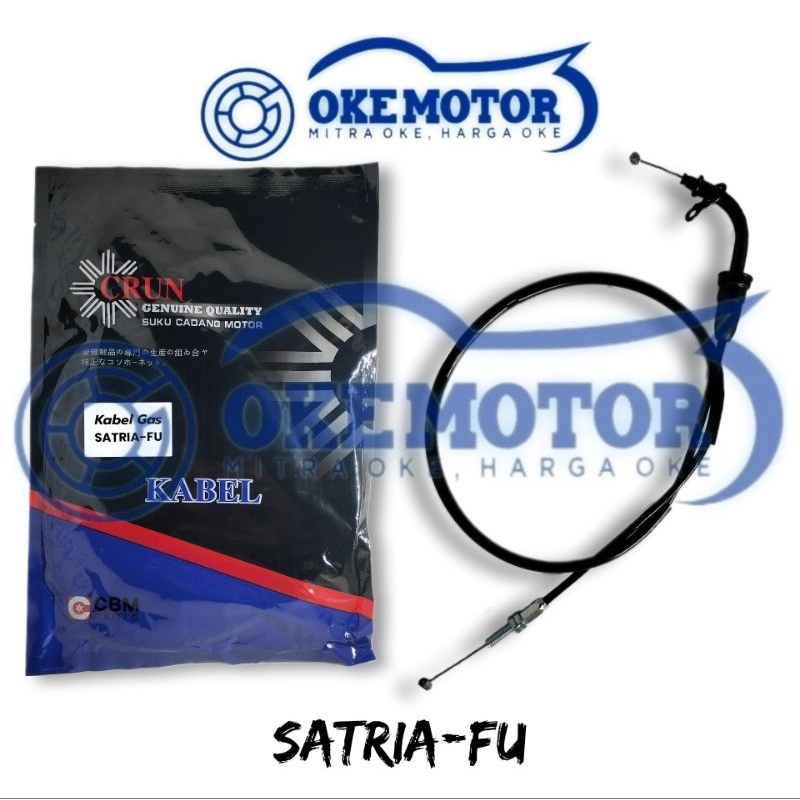 Kabel Gas Motor SATRIA-FU Merek CRUN