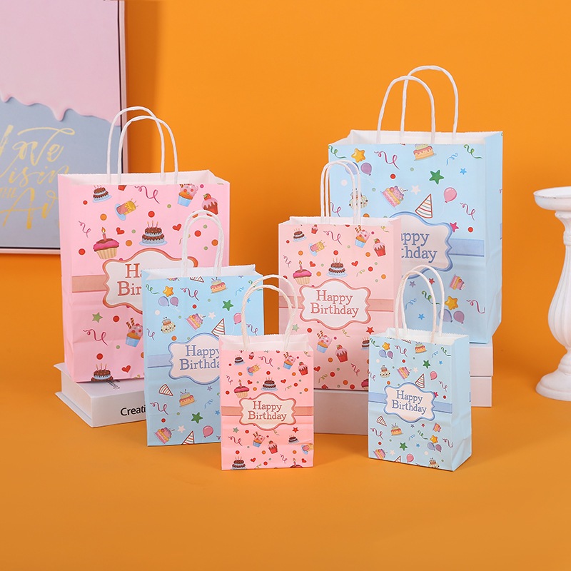 

PAPER BAG HAPPY BIRTHDAY TAS HADIAH HAMPERS KERTAS KADO MOTIF ULANG TAHUN