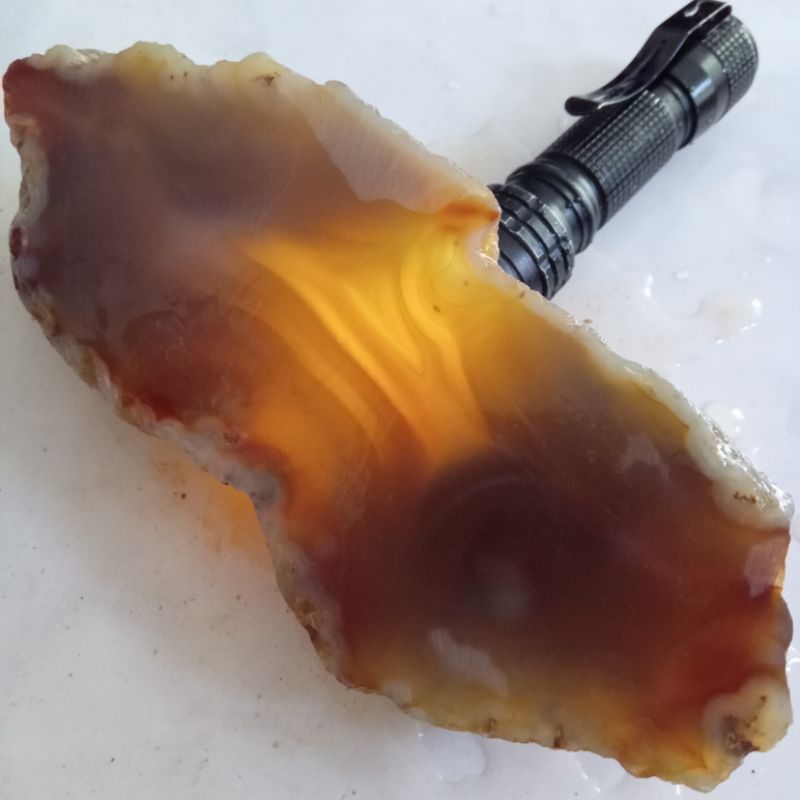 Natural Batu Akik Cempaka Motif Kristal