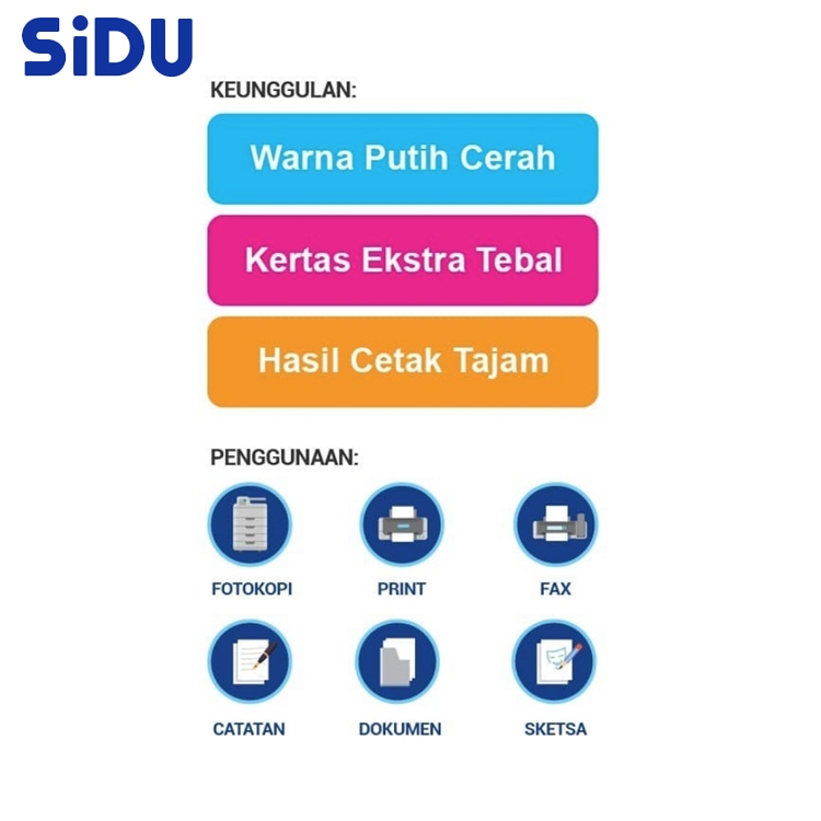 

Promo Kertas HVS SIDU A4 75 GSM 300 Lembar