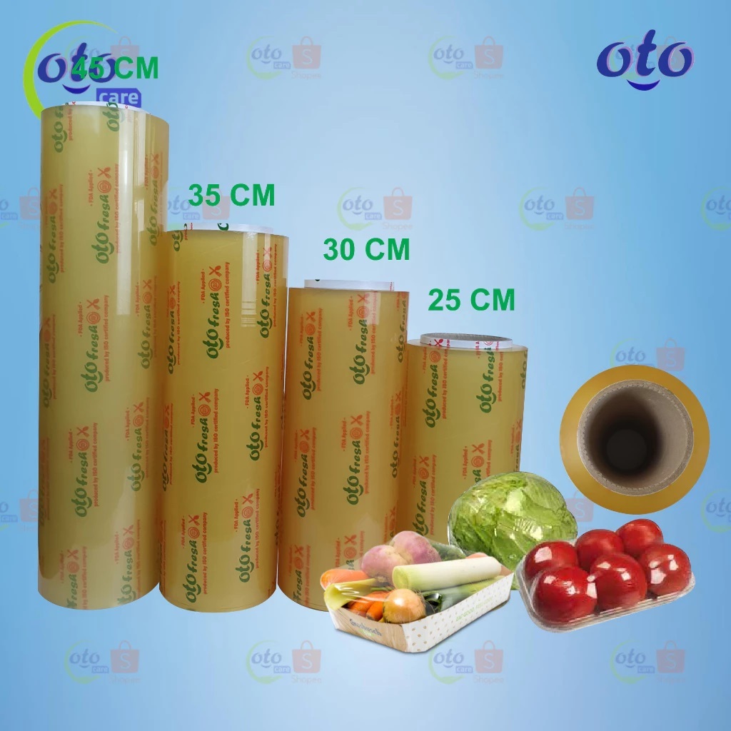 Oto Fresh Plastik Wrapping Pembungkus Makanan Standar FDA 500M - 45 CM