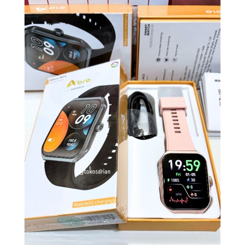 Smartwatch Aibro MC6  Amoled Original Unisex Pria dan Wanita