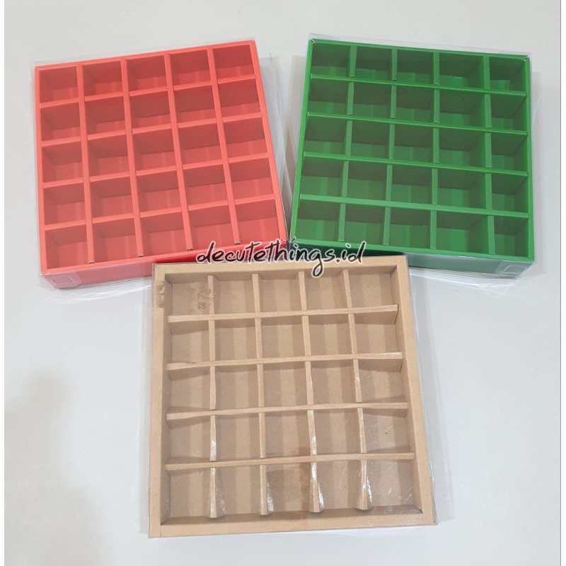 Box Sekat Nastar/ Dus Sekat 25 Lubang Cookies /Dus Kotak Sekat Nastar/Dus Sekat Kue Kering