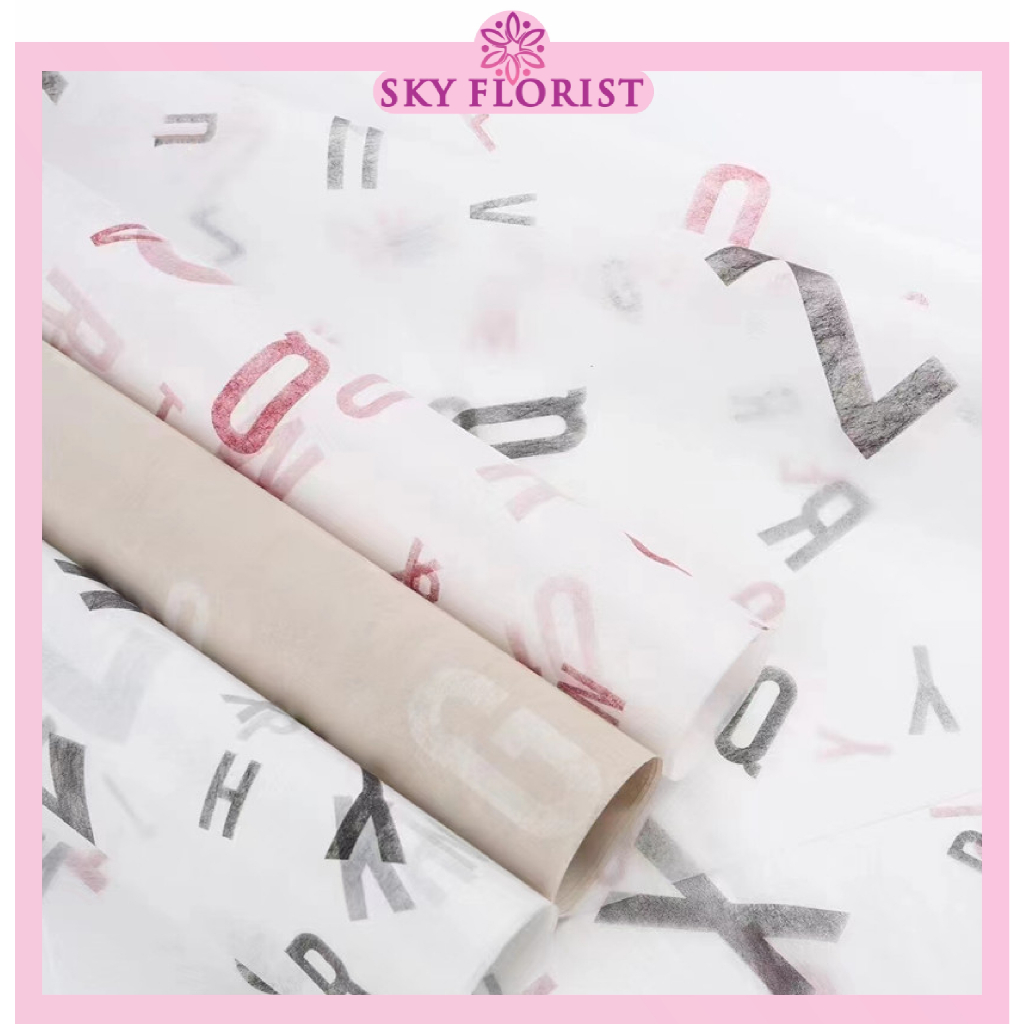 

20 Lembar Flower Wrapping Paper Sydney Tissue Waterproof Korean Kertas Bunga Buket KB73