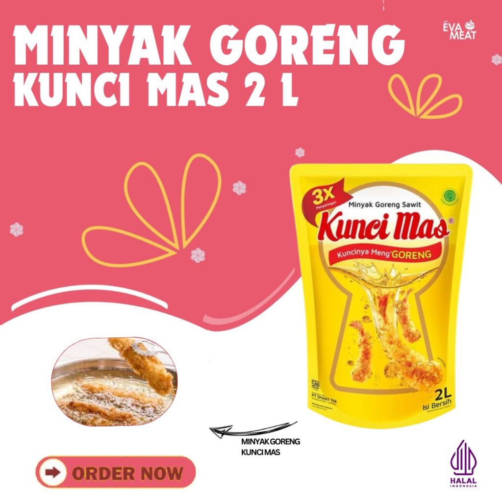 

Minyak Goreng Kunci Mas 2 Liter / Kunci Mas 2 Liter / Minyak Goreng / Kunci Mas Pouch 2 Liter / Minyak Refil / Kunci Mas Refil