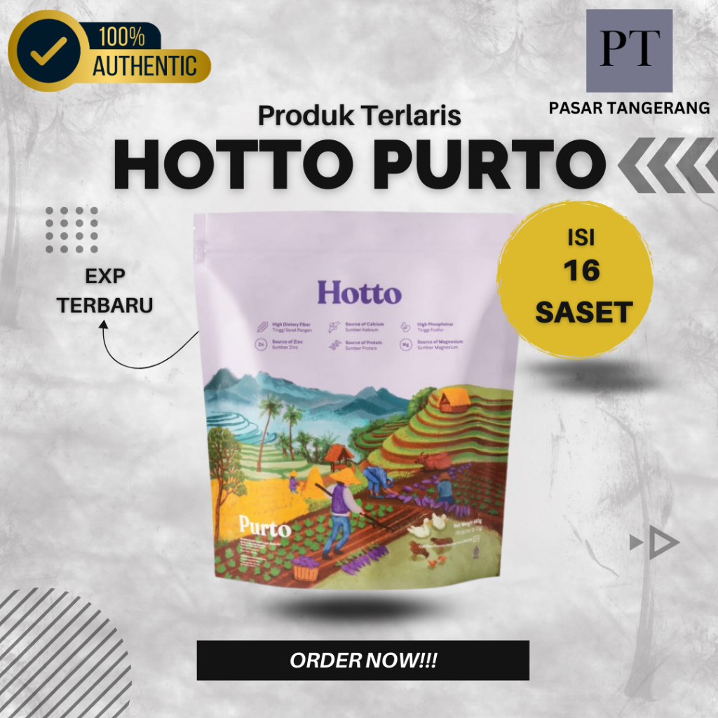 

Hotto Multigrain 1 Pouch 16 Saset Sachet