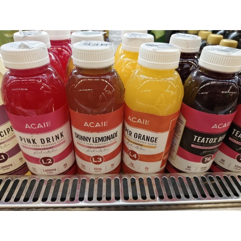 

acaii tea juice & herb powered exilir 500ml cold pressed
