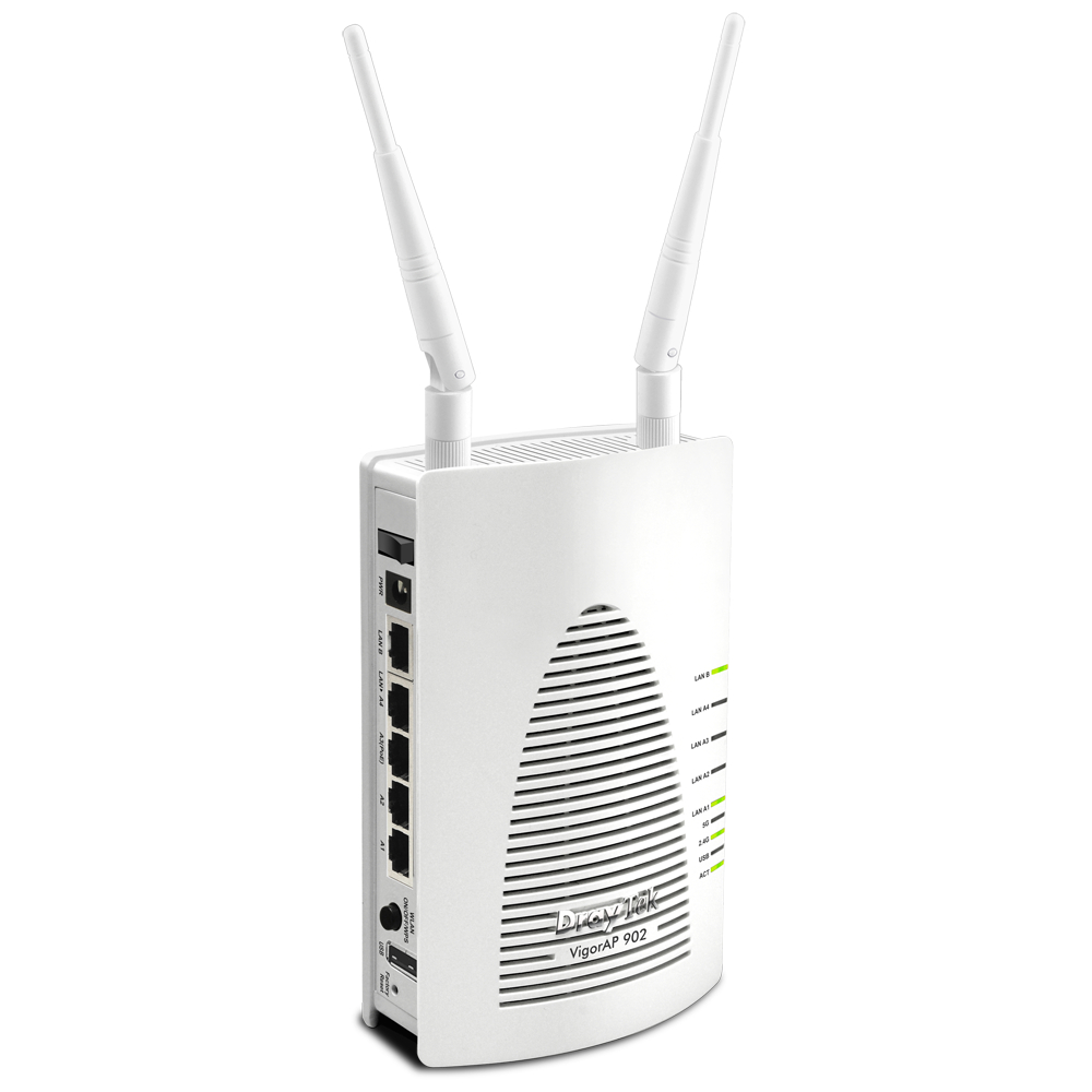 DrayTek VigorAP 902 Business-Class Router Access Point Dual-Band AC1200 Gigabit Ethernet Ports Power