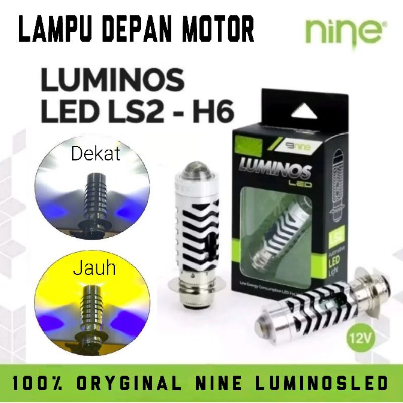 Luminos LS2 H6 - Nine Lampu LED Motor Laser 2 Warna + Senja Original H6 LS2