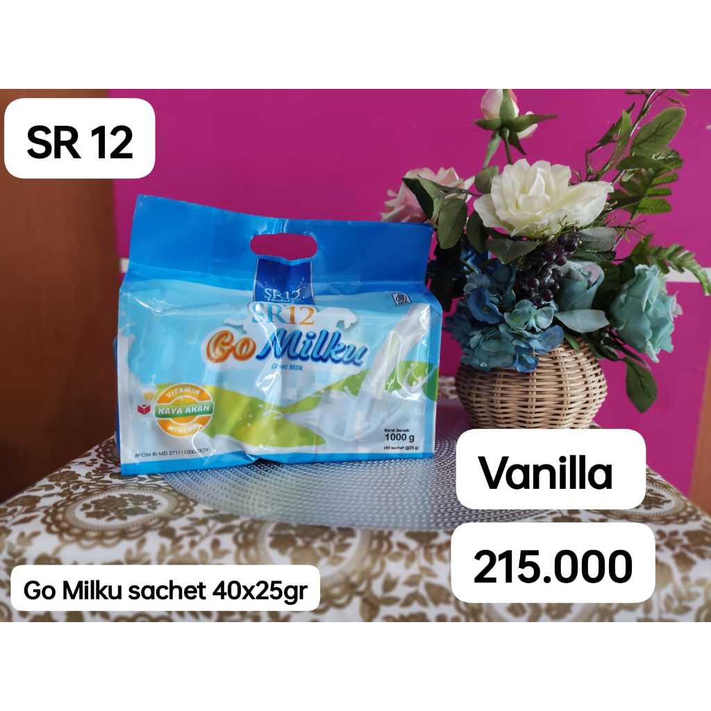 

SR 12 Go Milku Sachet 40 x 25 gr - Vanilla