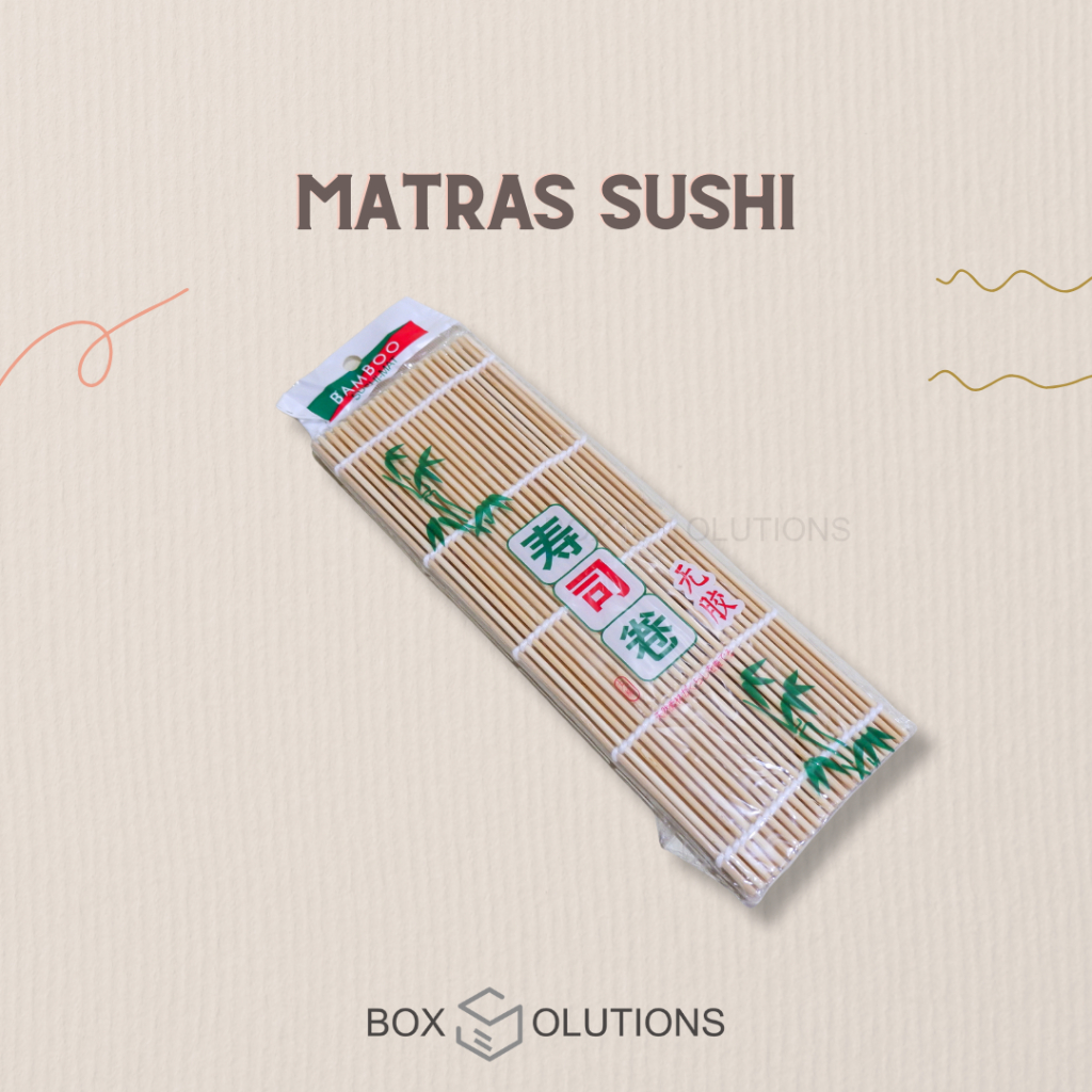 matras sushi / tikar penggulung sushi / tikar bambu pembuat sushi / sushi rolling mat