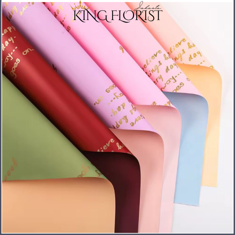 

20 LEMBAR Kertas Buket Bunga Kertas Cellophane Flower Wrapping 6025
