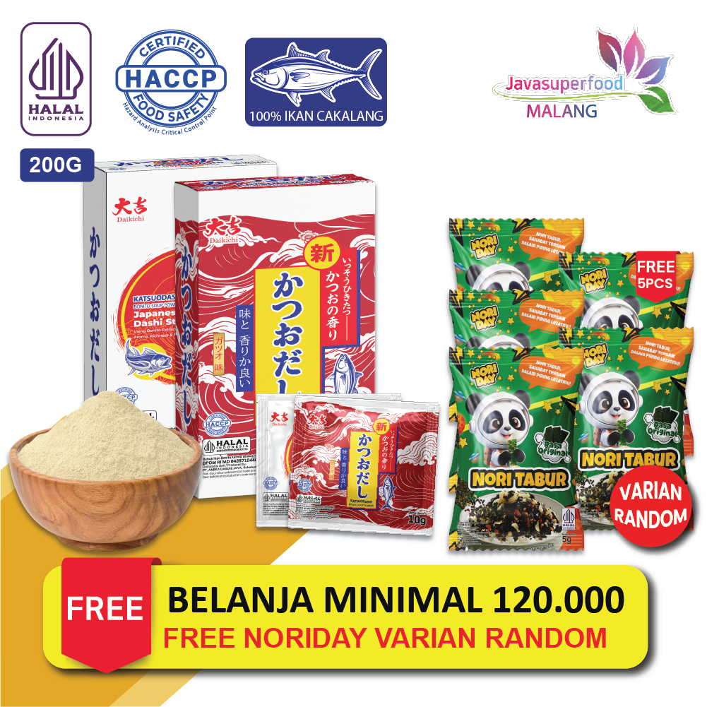 

[HALAL] HONDASHI KATSUODASHI BONITO SOUP POWDER SACHET 200 GR (ISI 20) / BUMBU IKAN / BUBUK KALDU IKAN BONITO KERING / BUBUK KATSUOBUSHI / IKAN CAKALANG /MARUMOTO