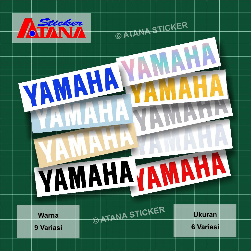 Stiker Yamaha Cutting Sticker Emblem Logo Kecil Besar Decal Motor NMAX Aerox XMAX LEXi Filano Fazzio