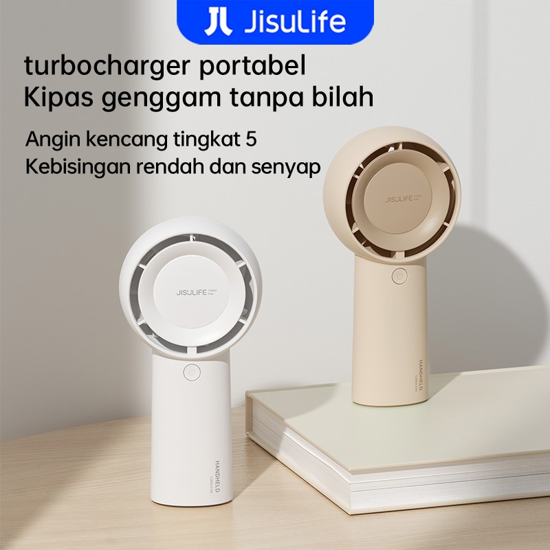 Jisulife Kipas Angin Mini Portable 4Mah Strong Wind Turbo Jet Kipas Angin Mini Yang Di Cas