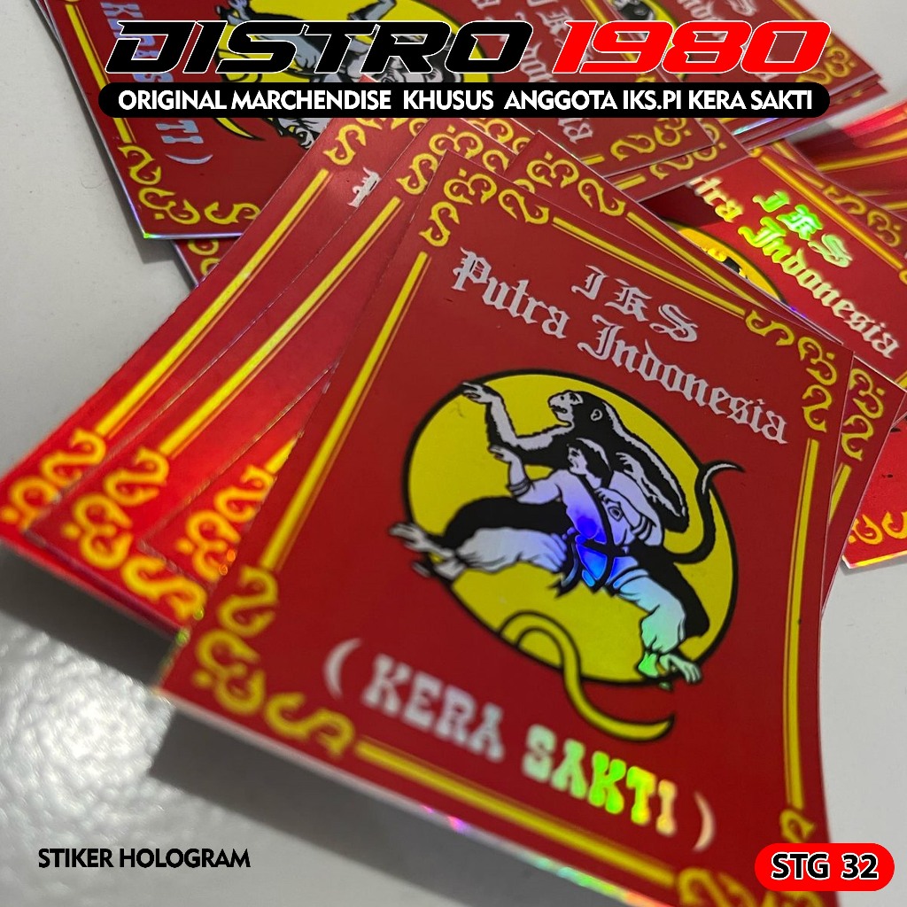 

STIKER IKS.PI KERA SAKTI STG 32 HOLOGRAM VINYL ANTI AIR