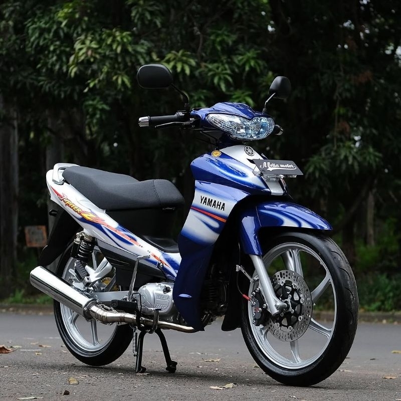 striping sticker lis standar ori jupiter z 2005 cw castweel biru putih