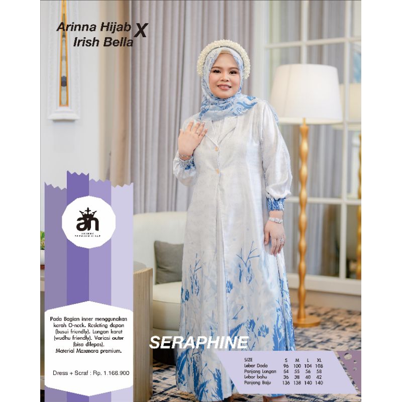 Arinna Seraphine X irish bella Series  by Arinna hijab | Gamis Wanita | Gamis terbaru  | Maxmara pre