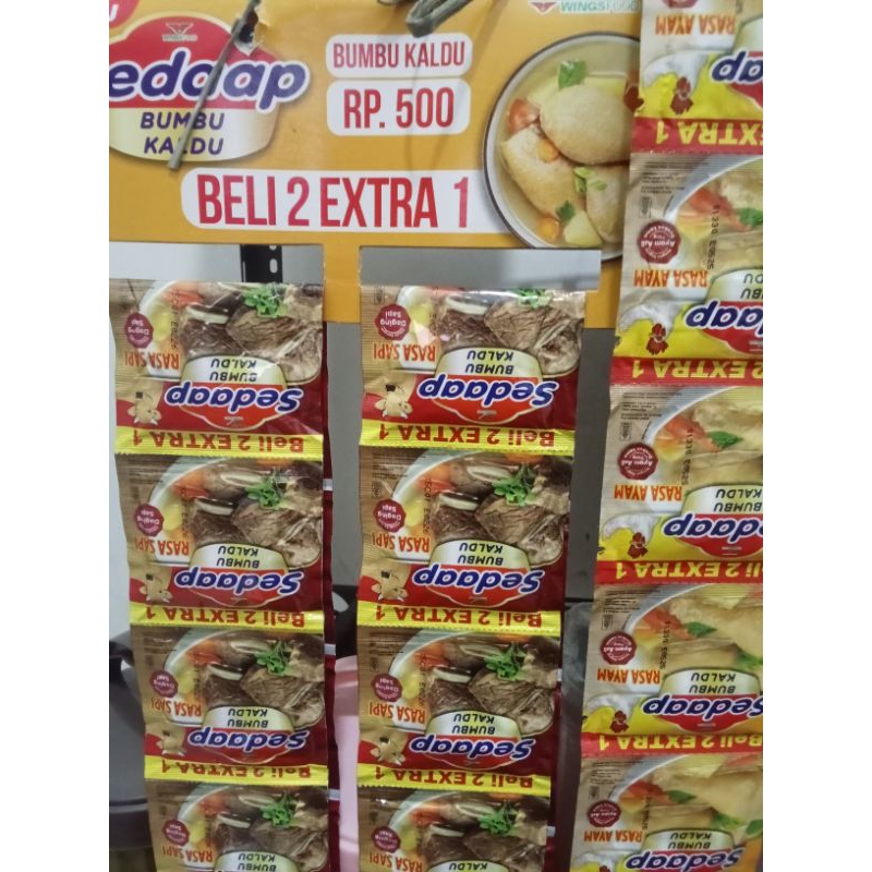 

18 Sachet bumbu kaldu Sedap(dapat 1 renteng)