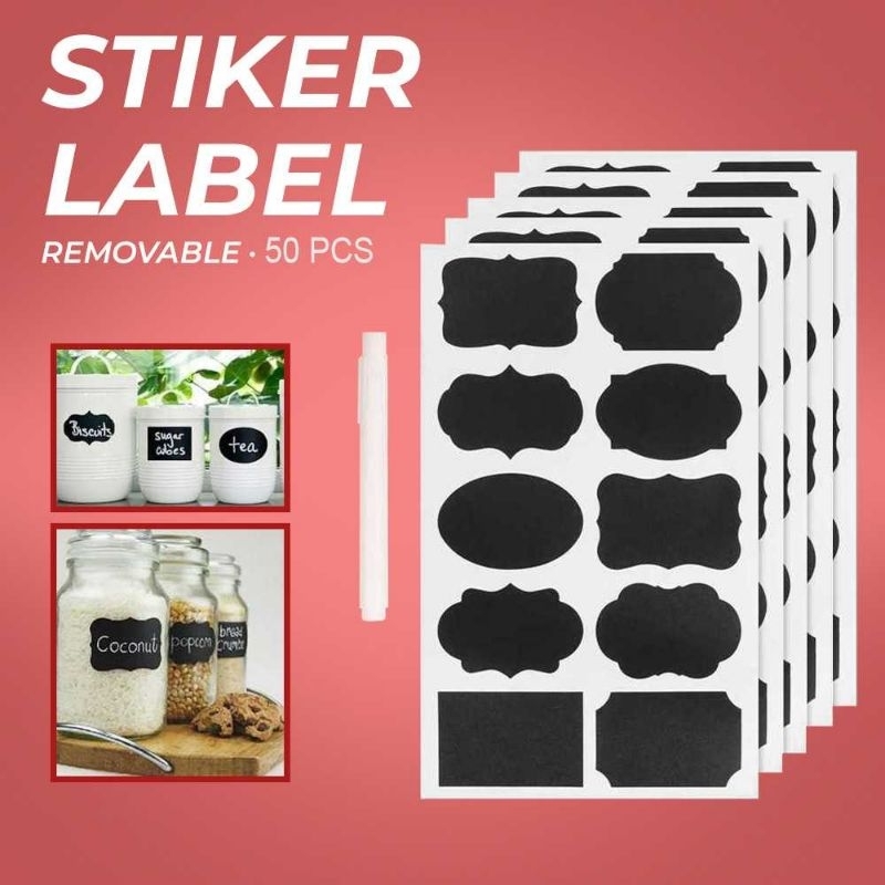

Stiker Label Blackboard Papan Tulis Removable 5 PCS - TH002