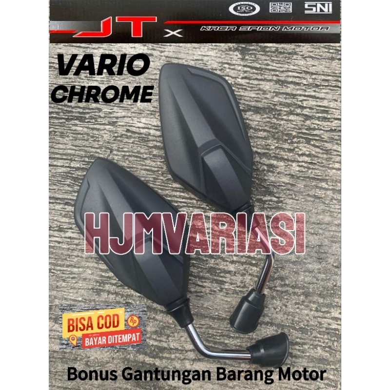 Spion Vario 125 New Tangkai Pendek Chrome Universal Semua Honda