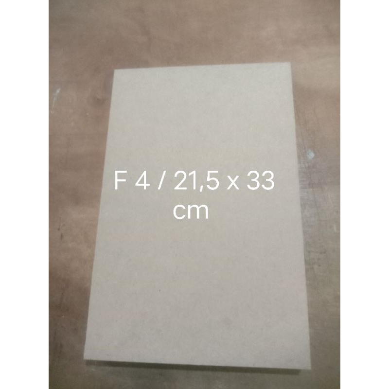 

( 10 bh ) Papan kayu mdf tebal 3 mm ukuran F4/ 21,5 x 33 cm