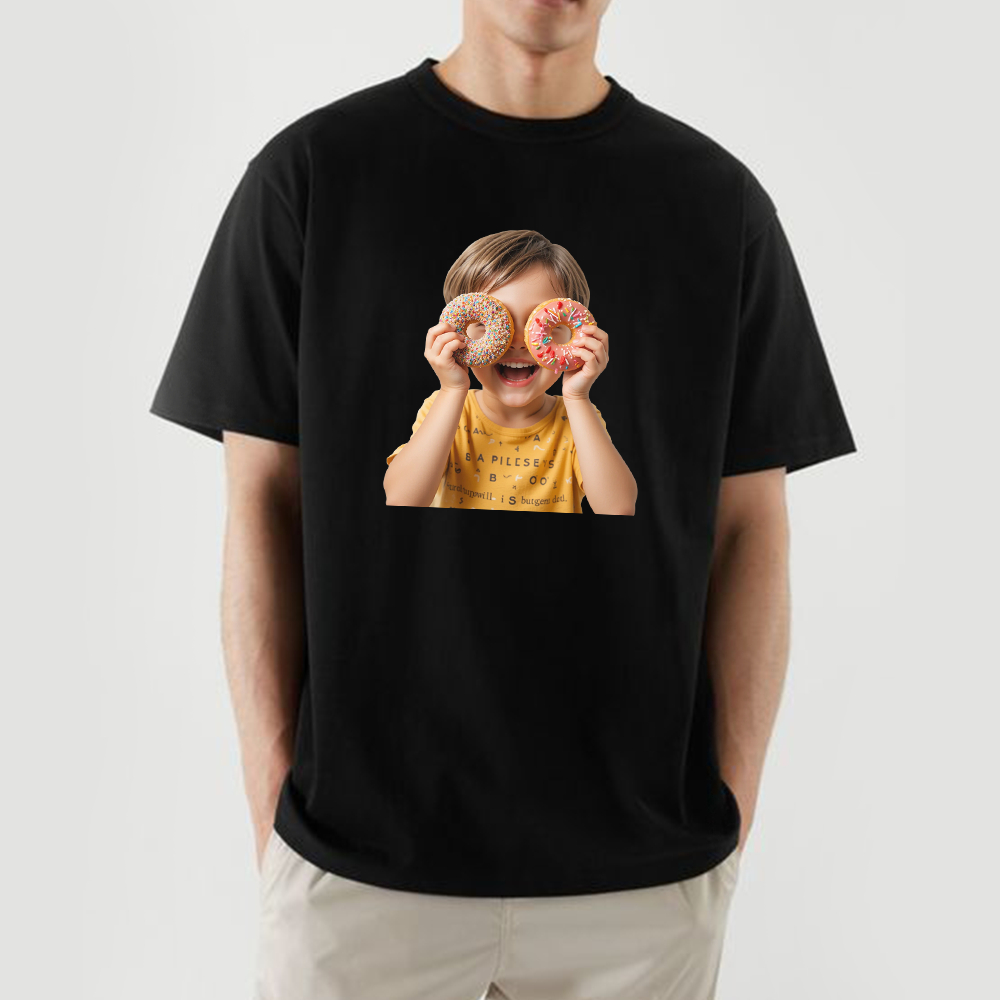 Baju Kaos Unisex Baby Face Donut 2