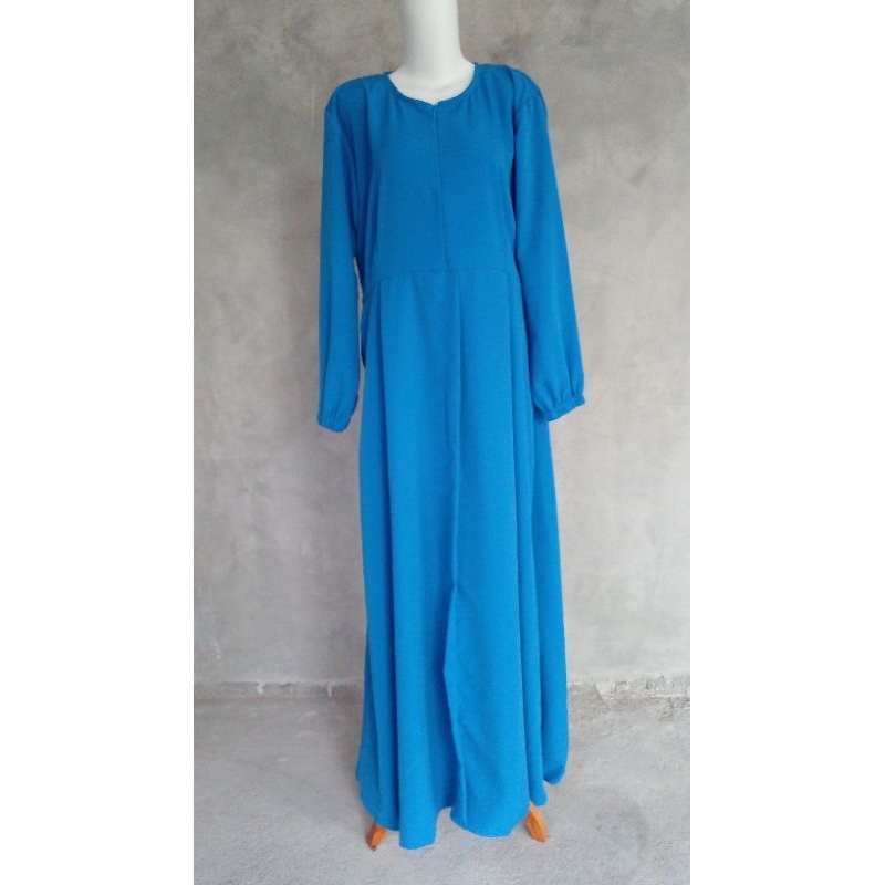 Gamis Wolfis Premium Gamis Polos Syari Dress Wolfis Polos