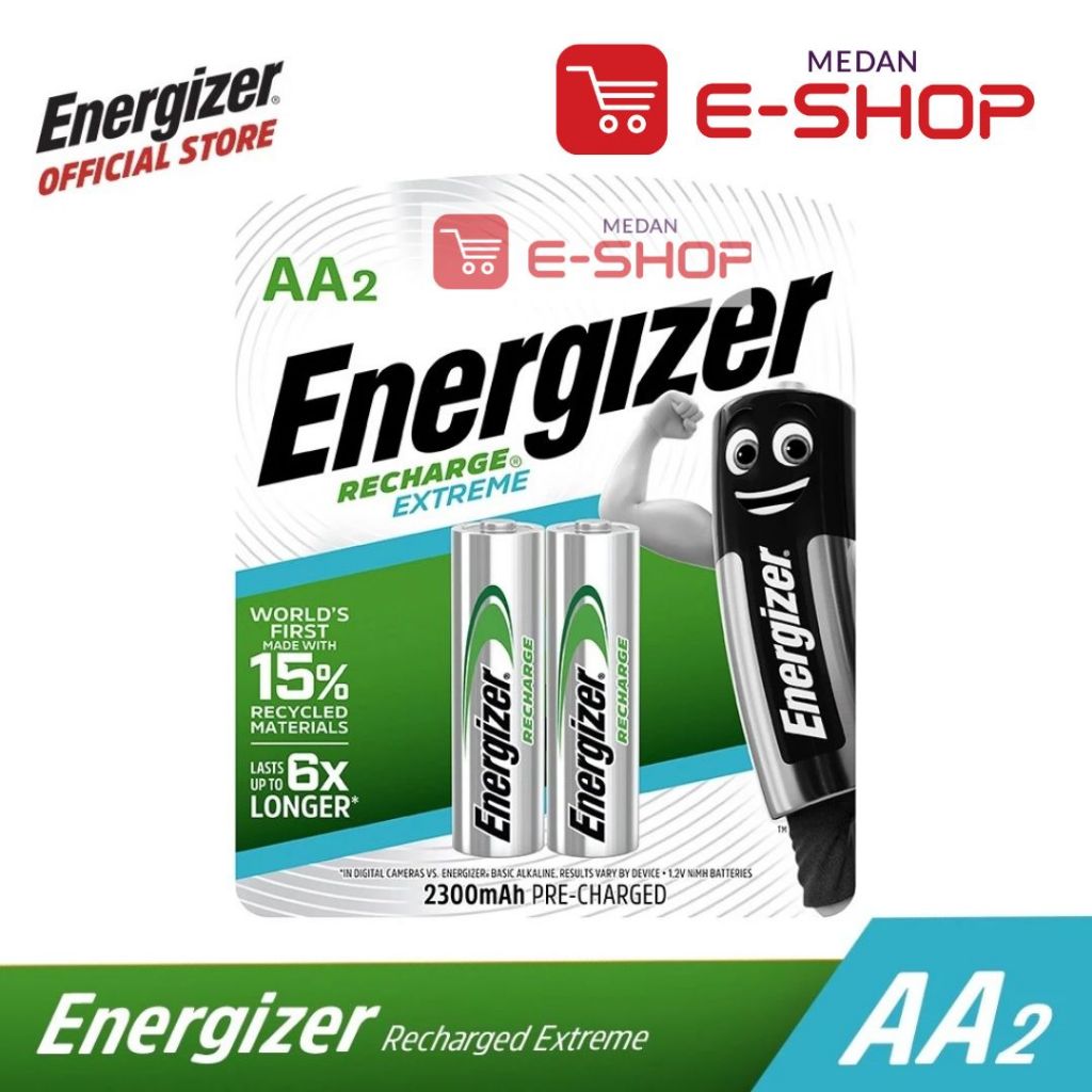 Battery / Baterai ENERGIZER RECHARGEABLE AA dan AAA ( 700mah | 2000 mah | 2300 mah )