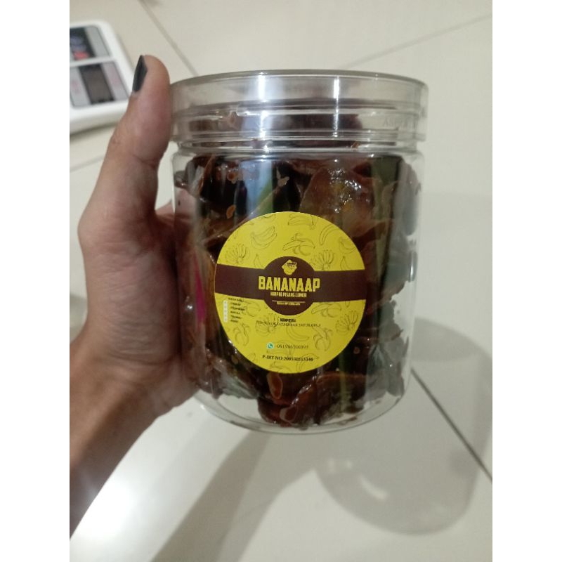 

Banana chips Kripik pisang Lumer choklat toples